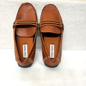 Steve Madden Deepak Loafer Sz-4 Caramel Tan